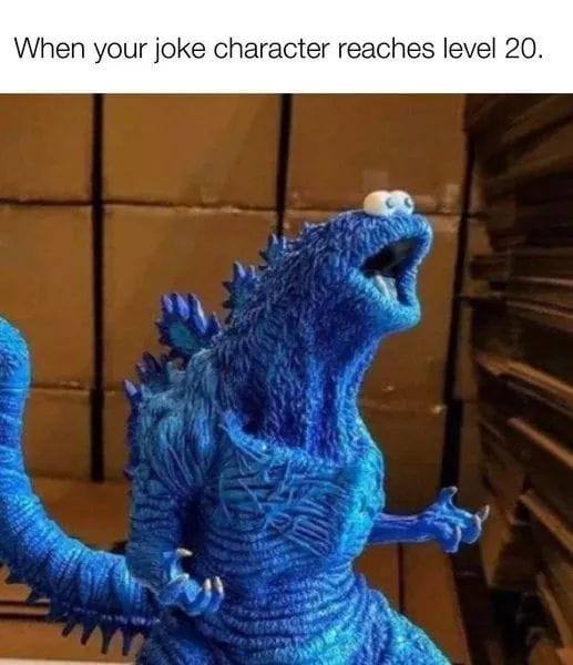 Cookie Monster joke character